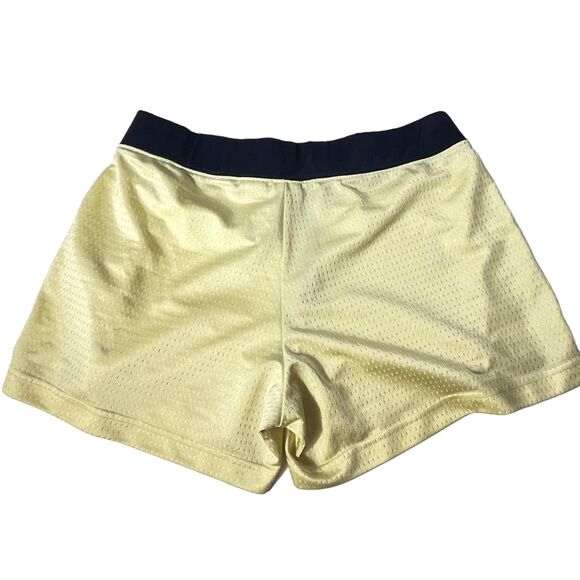Nike Women's Large 12-14 Running Athletic Shorts Yellow & Navy RN56323 CA05553 - Picture 5 of 10